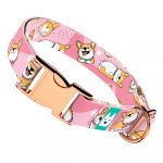 Pembroke Welsh Corgi, rózsaszín - Kutya Nyakörv - april & june