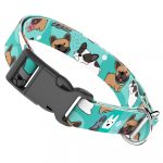 Francia Bulldog, kék - Kutya Nyakörv - april & june