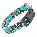 Boston Terrier, kék - Kutya Nyakörv - april & june