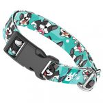 Boston Terrier, kék - Kutya Nyakörv - april & june