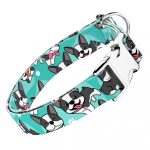 Boston Terrier, kék - Kutya Nyakörv - april & june