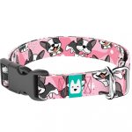 Boston Terrier, rózsaszín - Kutya Nyakörv - april & june