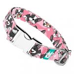 Boston Terrier, rózsaszín - Kutya Nyakörv - april & june