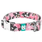 Boston Terrier, rózsaszín - Kutya Nyakörv - april & june