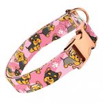 Yorkie, rózsaszín - Kutya Nyakörv - april & june