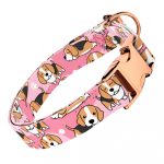 Beagle, rózsaszín - Kutya Nyakörv - april & june