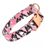 Border Collie, rózsaszín - Kutya Nyakörv - april & june