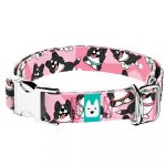 Border Collie, rózsaszín - Kutya Nyakörv - april & june