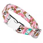 Angol bulldog, rózsaszín - Kutya Nyakörv - april & june