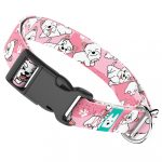 Westie, rózsaszín - Kutya Nyakörv - april & june