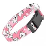 Westie, rózsaszín - Kutya Nyakörv - april & june