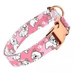 Westie, rózsaszín - Kutya Nyakörv - april & june