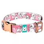 Westie, rózsaszín - Kutya Nyakörv - april & june