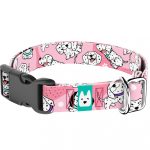 Dalmata, rózsaszín - Kutya Nyakörv - april & june