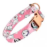 Dalmata, rózsaszín - Kutya Nyakörv - april & june