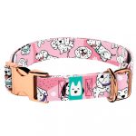 Dalmata, rózsaszín - Kutya Nyakörv - april & june