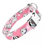 Dalmata, rózsaszín - Kutya Nyakörv - april & june