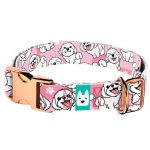 Bolognese, rózsaszín - Kutya Nyakörv - april & june