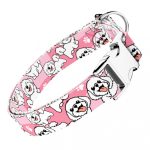 Bolognese, rózsaszín - Kutya Nyakörv - april & june