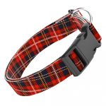 Klasszikus Piros Kockás - Kutya Nyakörv - april & june