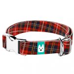 Klasszikus Piros Kockás - Kutya Nyakörv - april & june