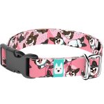 Cardigan Welsh Corgi, rózsaszín - Kutya Nyakörv - april & june