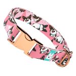 Cardigan Welsh Corgi, rózsaszín - Kutya Nyakörv - april & june