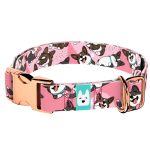 Cardigan Welsh Corgi, rózsaszín - Kutya Nyakörv - april & june