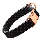 Szivecskés, fekete - Kutya Nyakörv - april & june