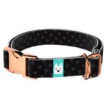 Szivecskés, fekete - Kutya Nyakörv - april & june