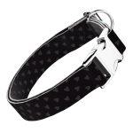 Szivecskés, fekete - Kutya Nyakörv - april & june