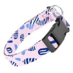 Rózsaszín és kék kavicsok - Kutya Nyakörv - april & june