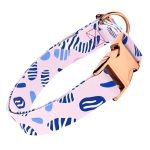 Rózsaszín és kék kavicsok - Kutya Nyakörv - april & june