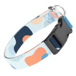 Pasztell kék és barack - Kutya Nyakörv - april & june