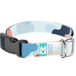 Pasztell kék és barack - Kutya Nyakörv - april & june