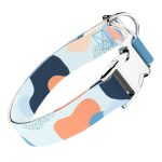 Pasztell kék és barack - Kutya Nyakörv - april & june