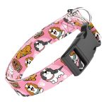 Spániel - Cavalier, rózsaszín - Kutya Nyakörv - april & june