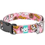 Spániel - Cavalier, rózsaszín - Kutya Nyakörv - april & june