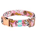 Spániel - Cavalier, rózsaszín - Kutya Nyakörv - april & june