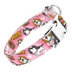 Spániel - Cavalier, rózsaszín - Kutya Nyakörv - april & june