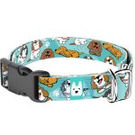 Spániel - Cavalier, kék - Kutya Nyakörv - april & june