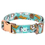 Spániel - Cavalier, kék - Kutya Nyakörv - april & june