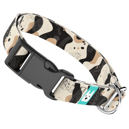 Bézs és fekete - Kutya Nyakörv - april & june