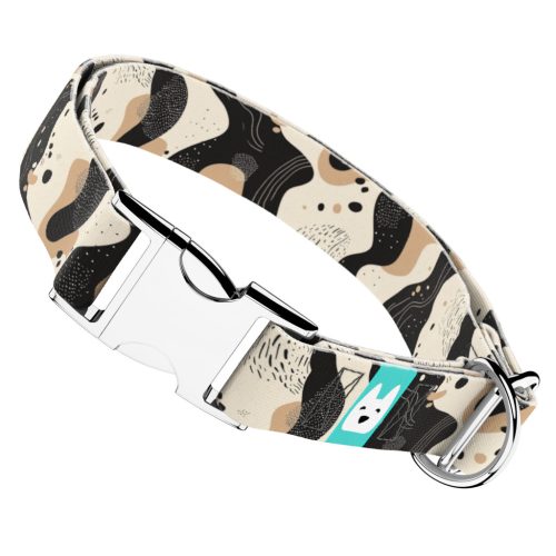 Bézs és fekete - Kutya Nyakörv - april & june