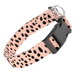 Fekete foltok rózsaszín alapon - Kutya Nyakörv - april & june