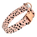 Fekete foltok rózsaszín alapon - Kutya Nyakörv - april & june