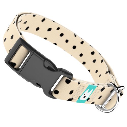 Fekete foltok bézs alapon - Kutya Nyakörv - april & june