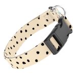 Fekete foltok bézs alapon - Kutya Nyakörv - april & june