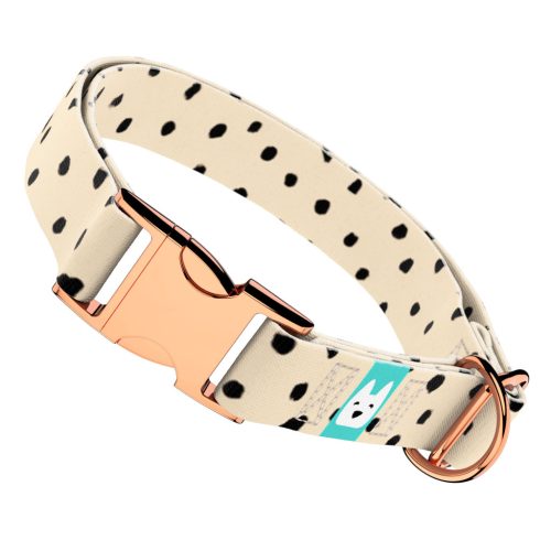 Fekete foltok bézs alapon - Kutya Nyakörv - april & june