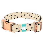 Fekete foltok bézs alapon - Kutya Nyakörv - april & june